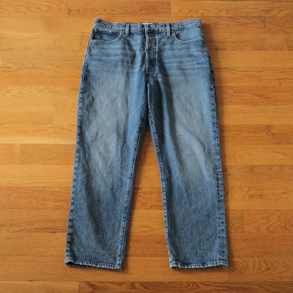 Madewell Straight Leg Jeans - Light Blue Wash